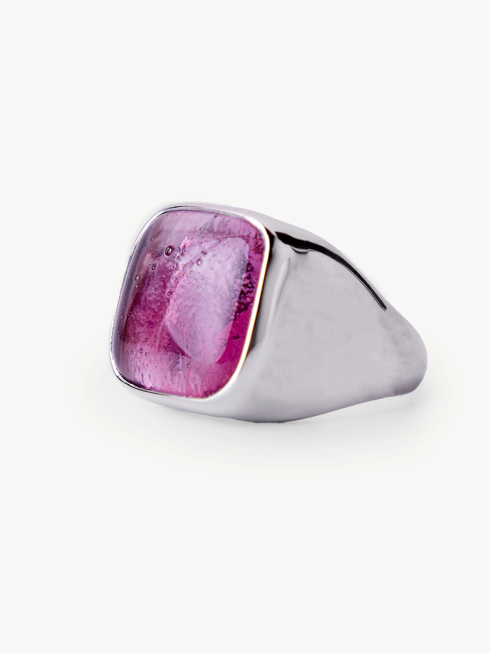 Umbo Square Statement Ring