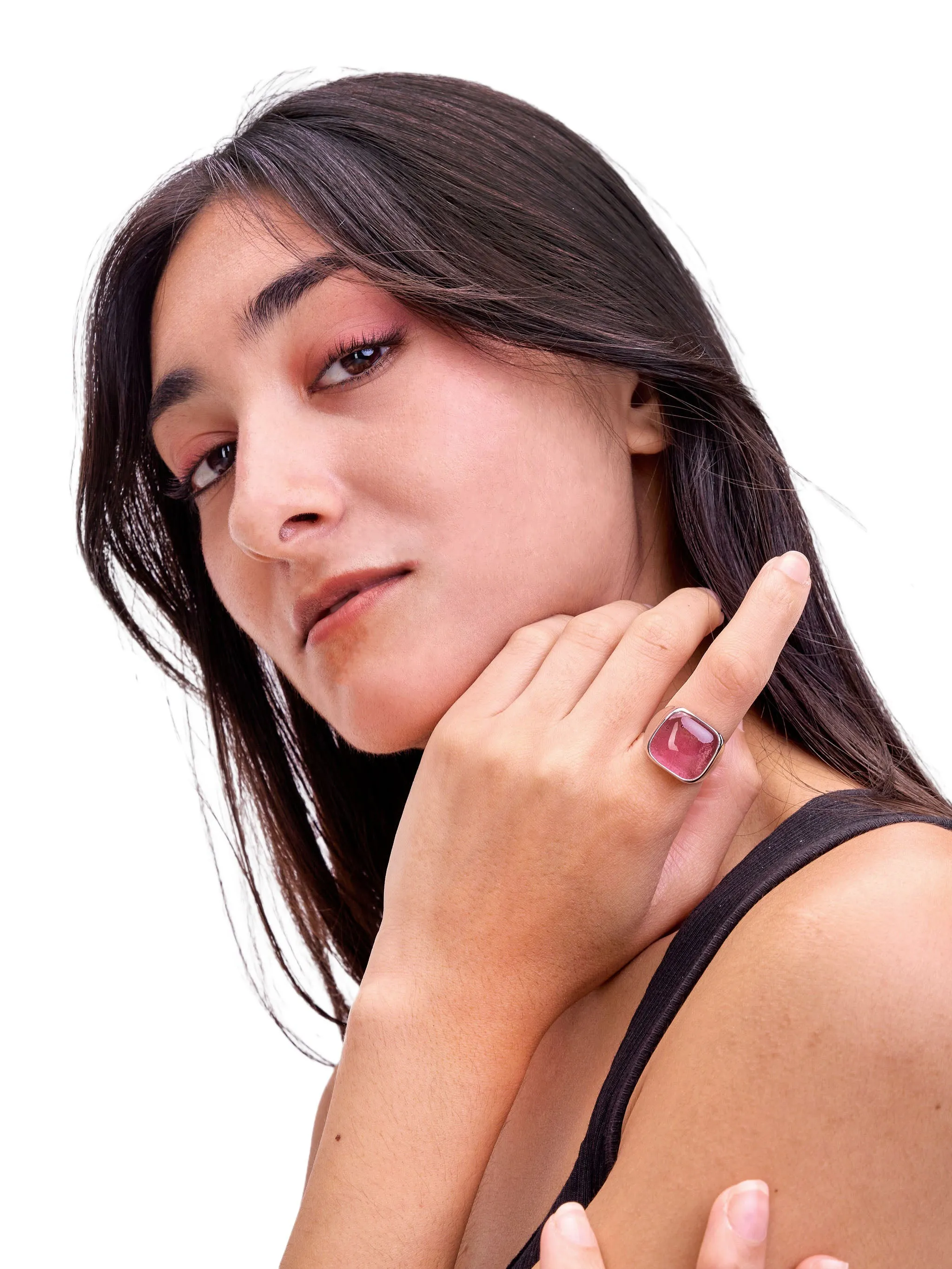 Umbo Square Statement Ring