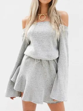 Waiting For It Cold Shoulder Dress