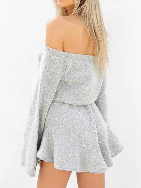 Waiting For It Cold Shoulder Dress