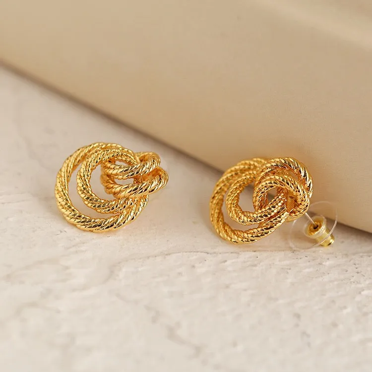 Winding Gold Earrings