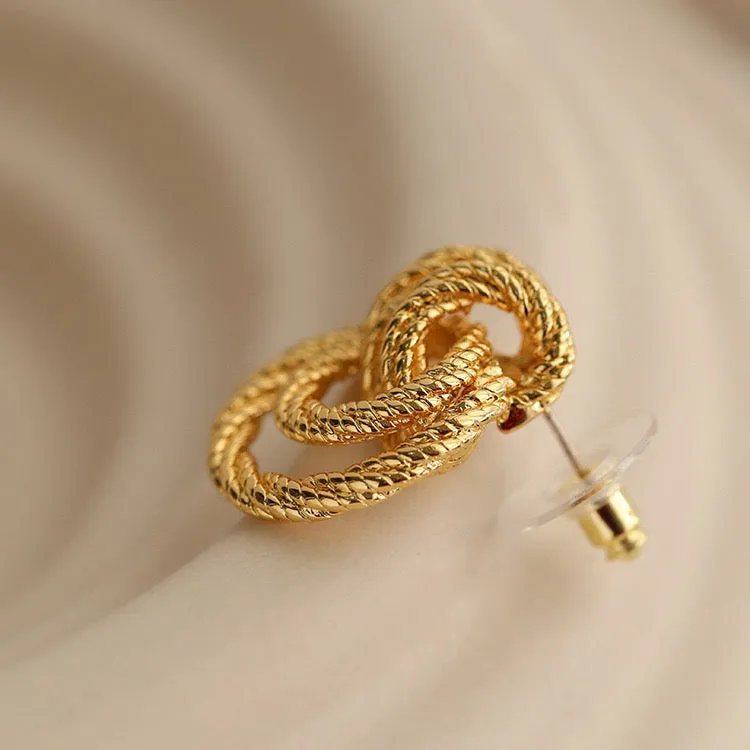 Winding Gold Earrings