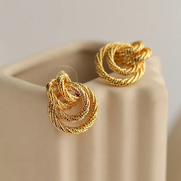 Winding Gold Earrings